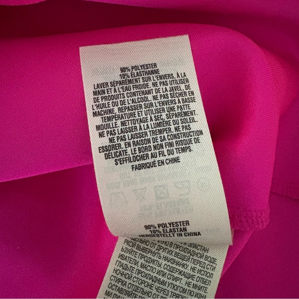 Ted Baker London Fresh Start Swing Mini Dress Pink Scalloped Hem, Sz US 6 - Picture 14 of 15